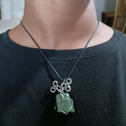 Wire-Wrapped Crystal Necklaces