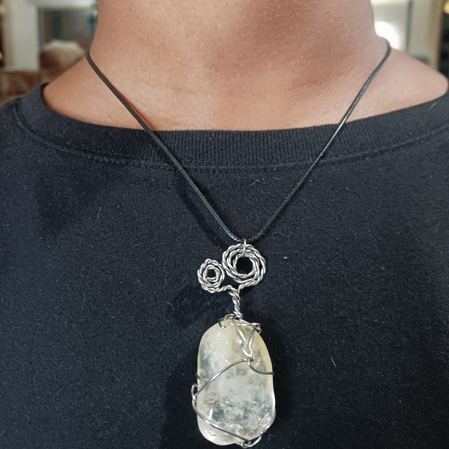 Wire-Wrapped Crystal Necklaces