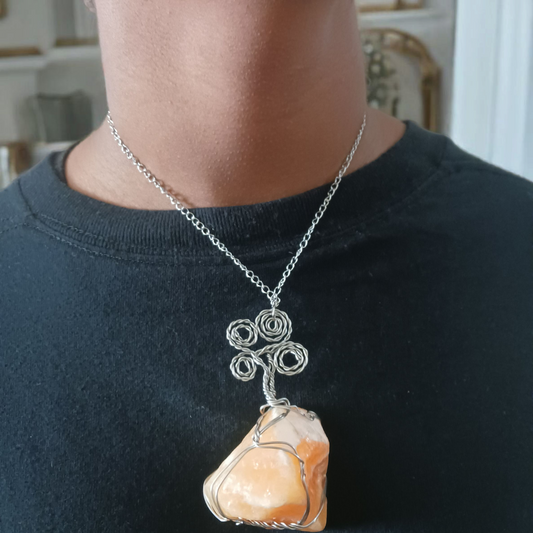 Wire-Wrapped Crystal Necklaces