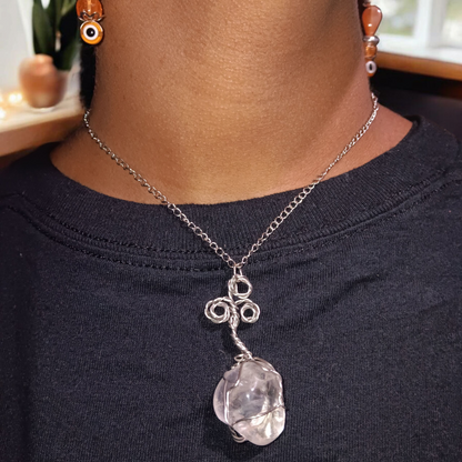Wire-Wrapped Crystal Necklaces