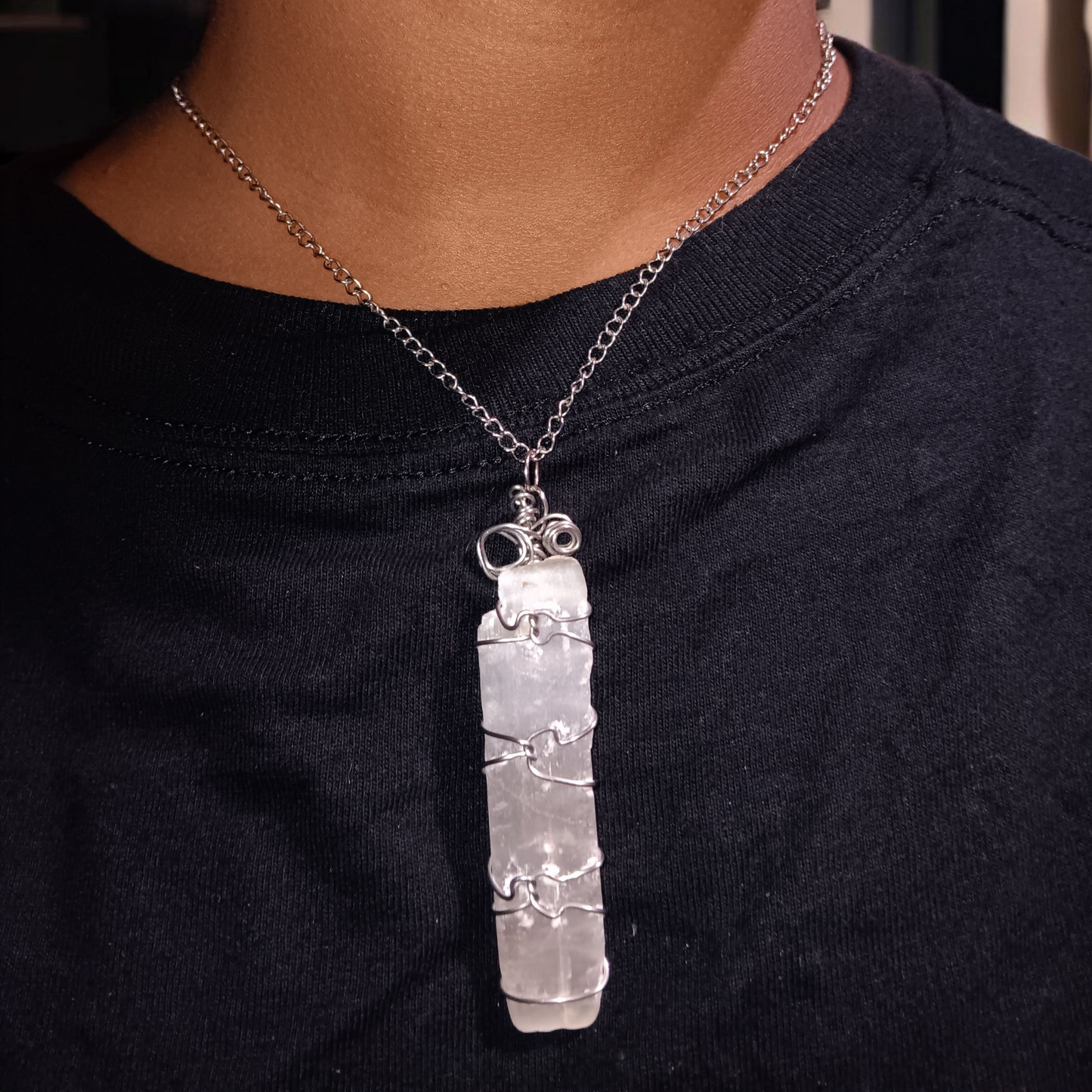 Wire-Wrapped Crystal Necklaces